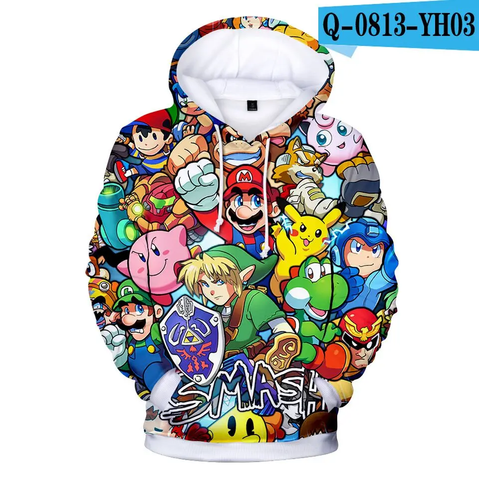 

Super Mario Printed Hoodies Casual 3D Hoodie Sweatshirts Mario Hot Sale Long Sleeve kids Clothes 2019 Tracksuit Tops