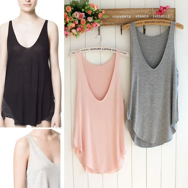 

women tank top Fashion Summer Woman Lady Sleeveless V-Neck Candy Vest Loose Tank Tops T-shirt top sexy Sleeveless Slim