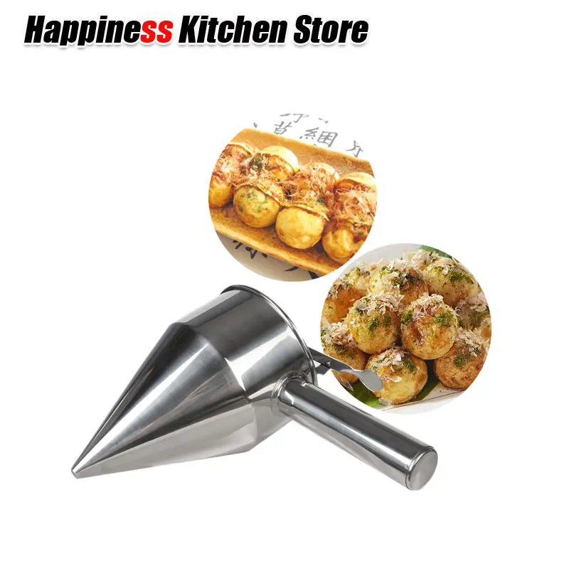 Takoyaki Octopus Ball Tool Cupcakes Baking Dispenser Stainless Steel
