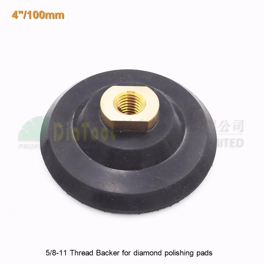 5/8-11 thread 4 inches Rubber backer Diameter 100MM back pads for polishing pads sanding discs