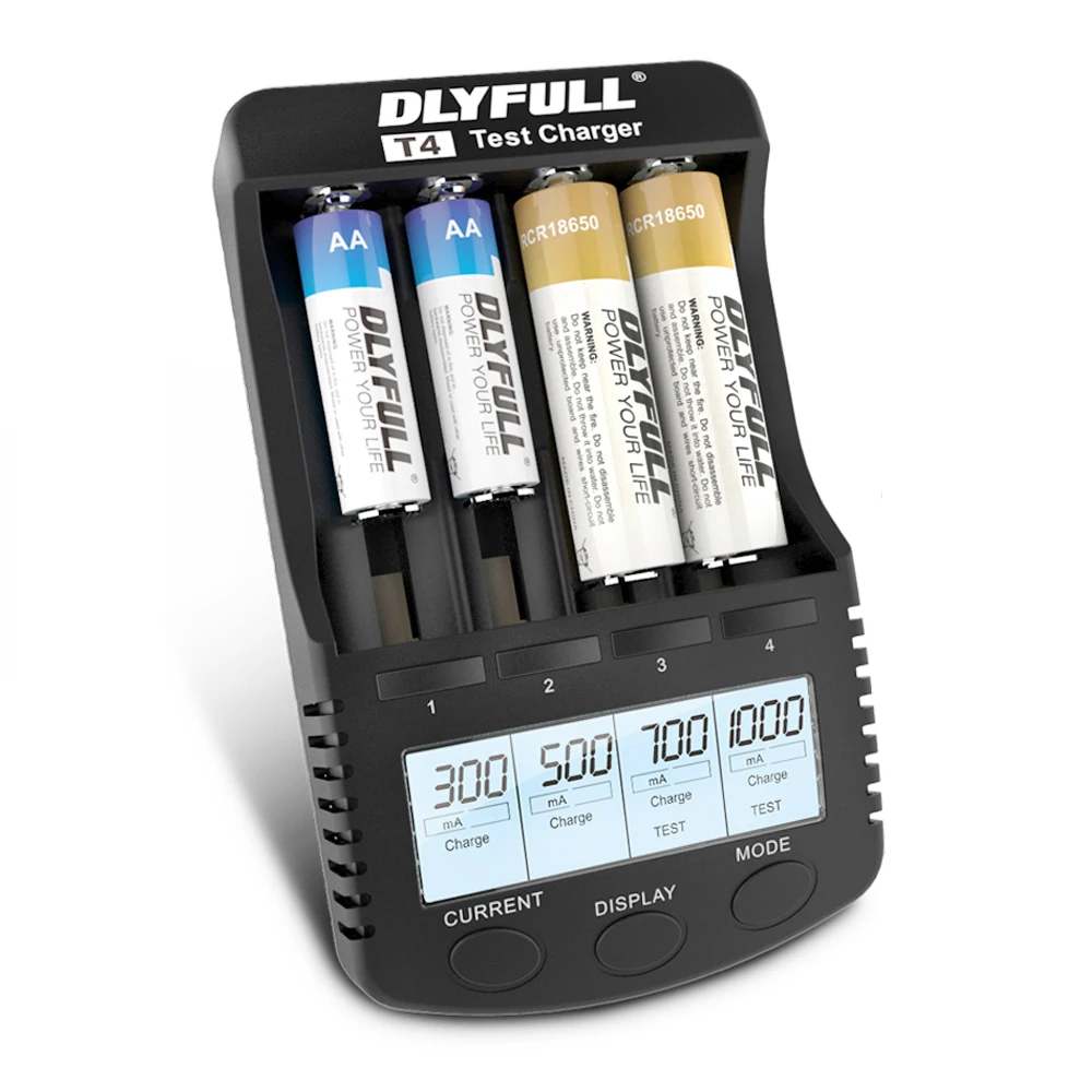 DLYFULL Battery Charger 18650 For AA AAA Ni-MH Ni-CD Li-ion 14500 16340 26650 3.7V Intelligent LCD USB carregador de batera EU DLYFULL Battery Charger 18650 For AA AAA Ni-MH Ni-CD Li-ion 14500 16340 26650 3.7V Intelligent LCD USB carregador de batera EU