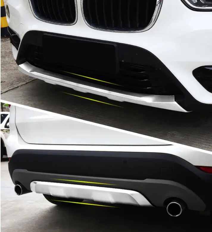 Передняя + задняя защитная противоскользящая пластина для BMW X1 F48 2016