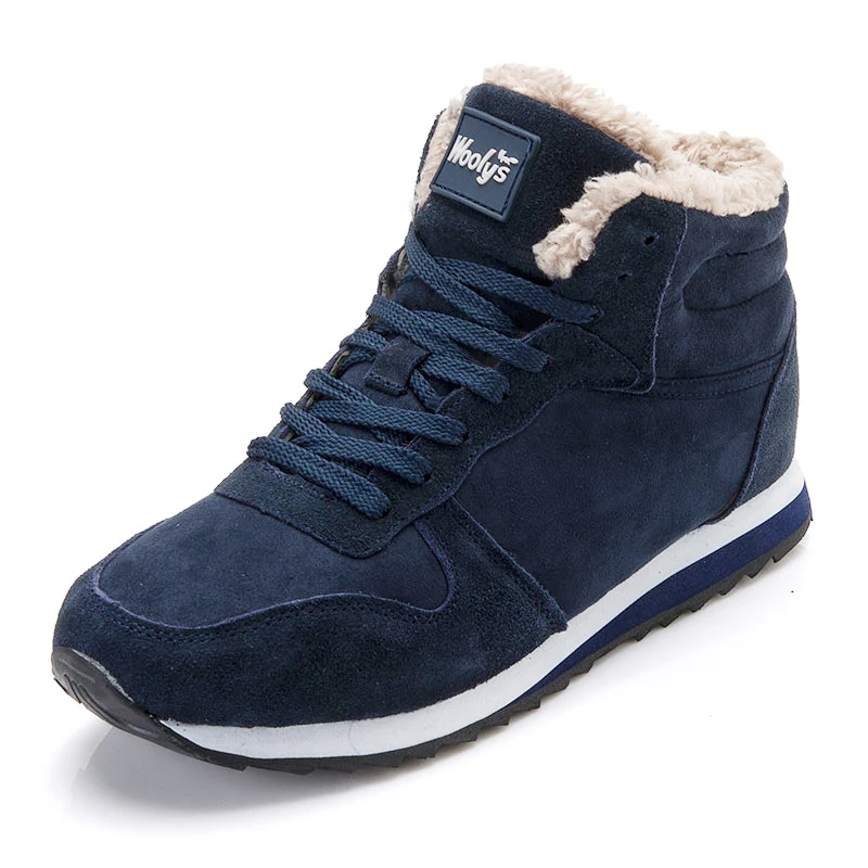 Meilleur Hiver Bottes Hommes Chaussures De Mode Chaud Fourrure Troupeau Mâle Plus La Taille Botas Hombre De Tennis Sneakers Hiver Cheville Bottes Hommes D hiver chaussures