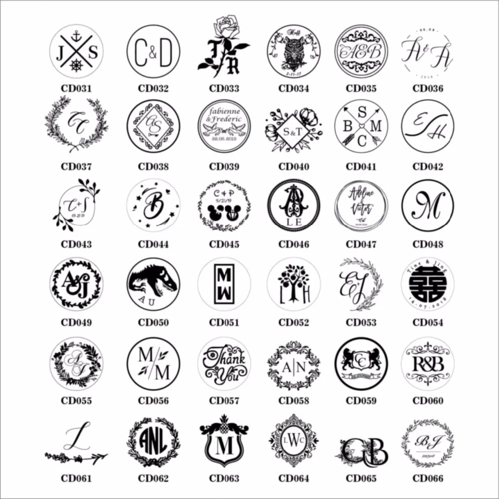  Free Shipping Customize design Personalized logo custom seal wax sealing stamp for different size w