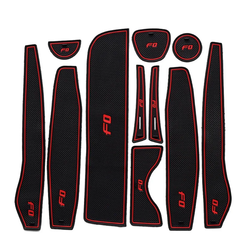11Pcs Lot Car Interior Upholstery For 08 13 BYD F0 Rubber Mat Car