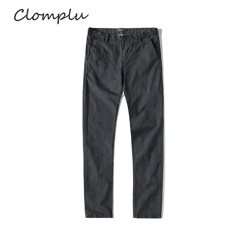 Серый Clomplu брюки для девочек Slim Fit мотобрюки для мужчин плюс размеры Летняя мода стиль Pencile Мужчин's модные брюки - Цвет: Серый