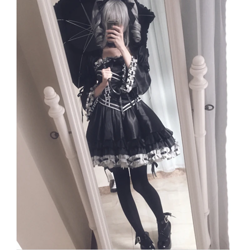 

New Clothing Anime THE IDOLM@STER Kanzaki Ranko Cos Gothic Cosplay costume Custom Made