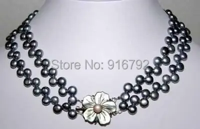 

HYFY20143235e>>>2 Rows Freshwater Pearl Necklace/Shell clasp