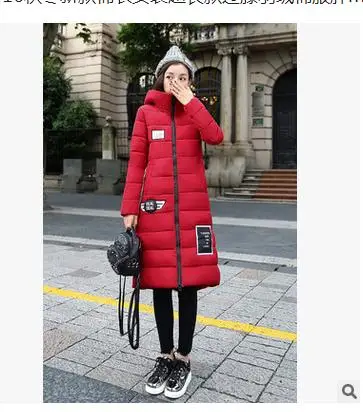 

M/3Xl Womens Long Section Cotton Padded Jackets Plus Size Parkas For Women Winter Casaco Feminino Cotton Jackets Coats J1661-9