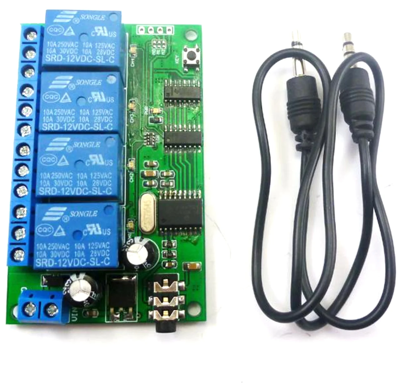 AD22B04 4CH MT8870 Dtmf сигнал тон декодер голоса телефон пульт дистанционного управления релейный переключатель модуль 12 В DC для Светодиодный мотор умный дом Plc