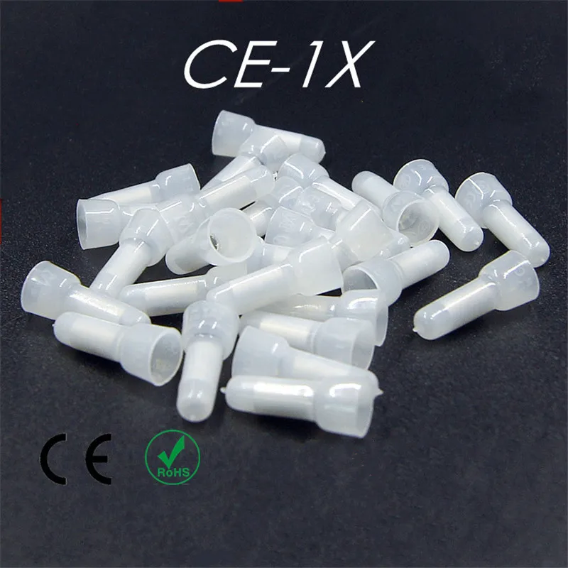 

100pcs wire connector terminal connector cap aluminum alloy CE1X terminal accessory for 0.5 square wire connector