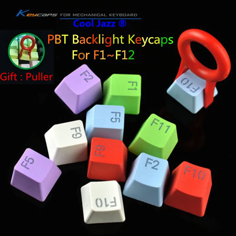 2017 Brand New Greed Wolf PBT Backlight Keycaps F1~F12 Backlit Keys For Cherry / Kailh Switches Mechanical Keyboard | Компьютеры и