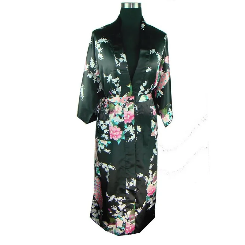 Женский халат кимоно из шелка и вискозы размеры S M L XL XXL XXXL|rayon robes|robe kimonobath gown |
