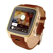 Fashion SZ9 Android 4.4 GSM 3G MTK6572 Dual Core Smart Watch Phone 8G Memory Side Camera Waterproof WiFi and Multi-language.