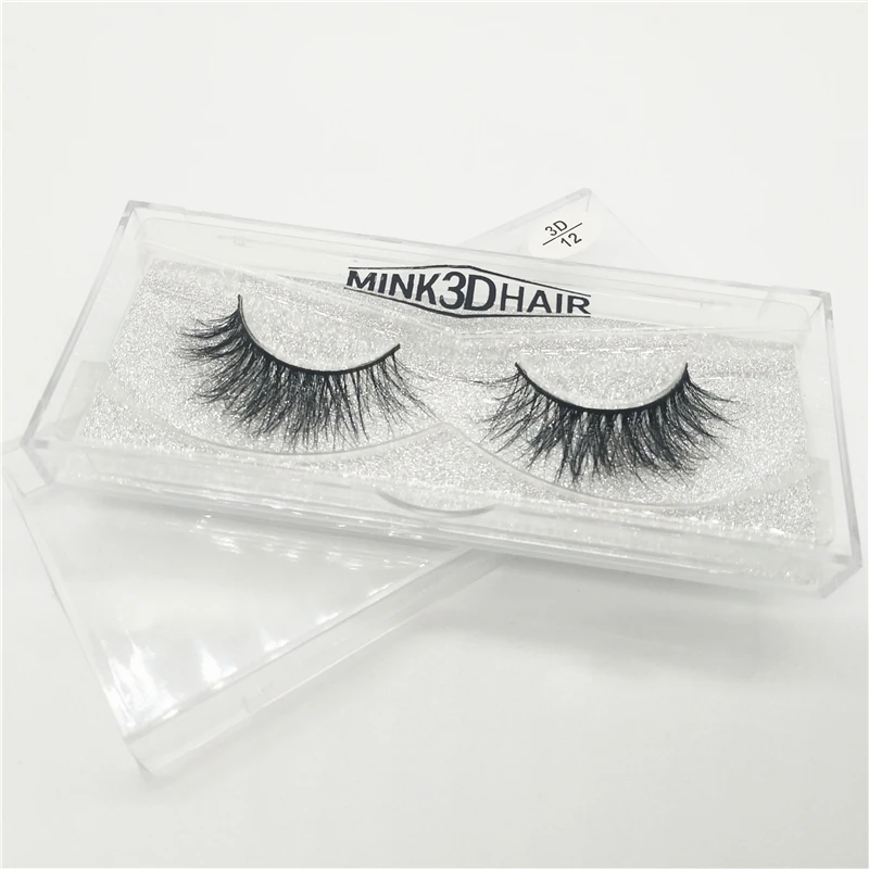 

1 Pair 3D Mink Lashes Hot Sale Natural Long Curling Soft Fake Eyelashes Hand Made Full Strip Eye Lashes