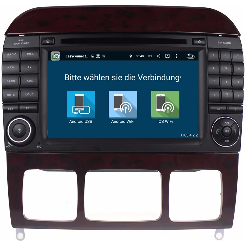 Perfect DSP 7" Android 9.0 4G RAM Radio GPS Car DVD Player for Mercedes Benz S-Class W220 S280 S320 S350 S400 S430 S500 1998-2004 2005 4