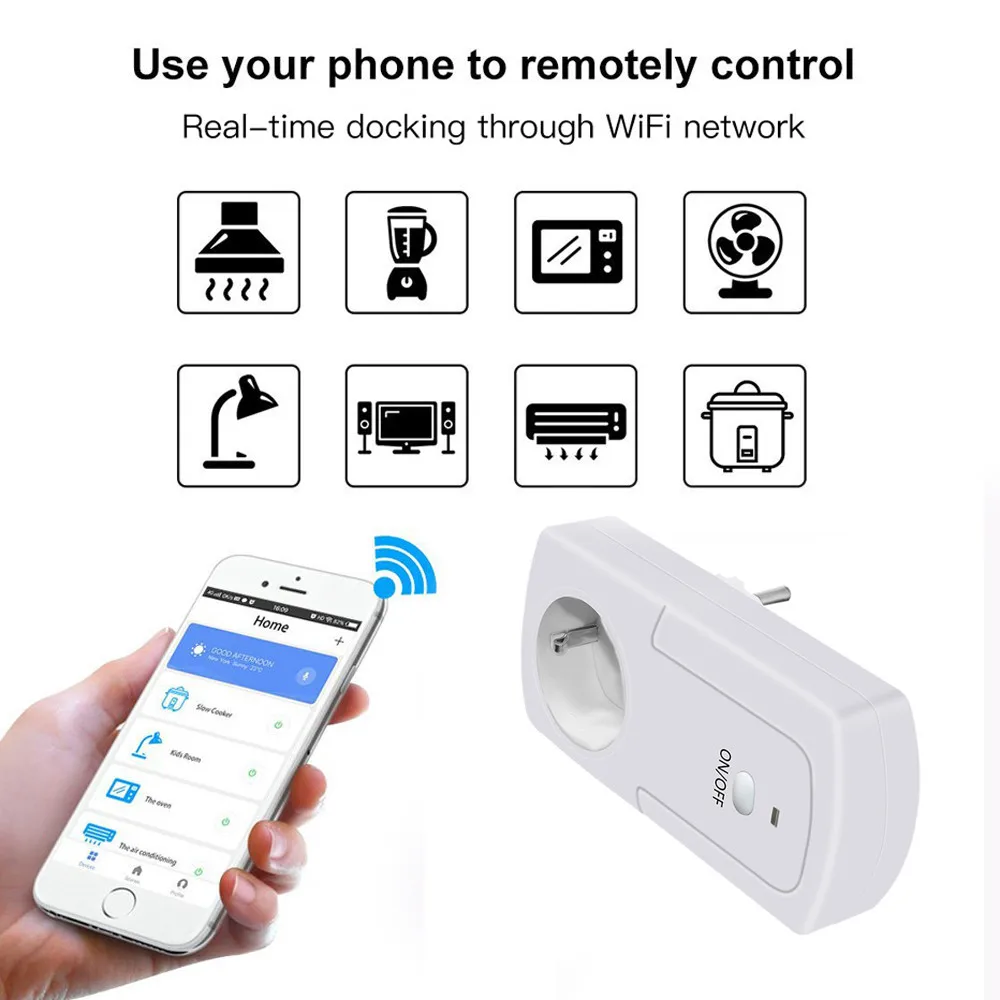 EPULA 2 4G WiFi розетка умная переключатель с температурой бытовая техника
