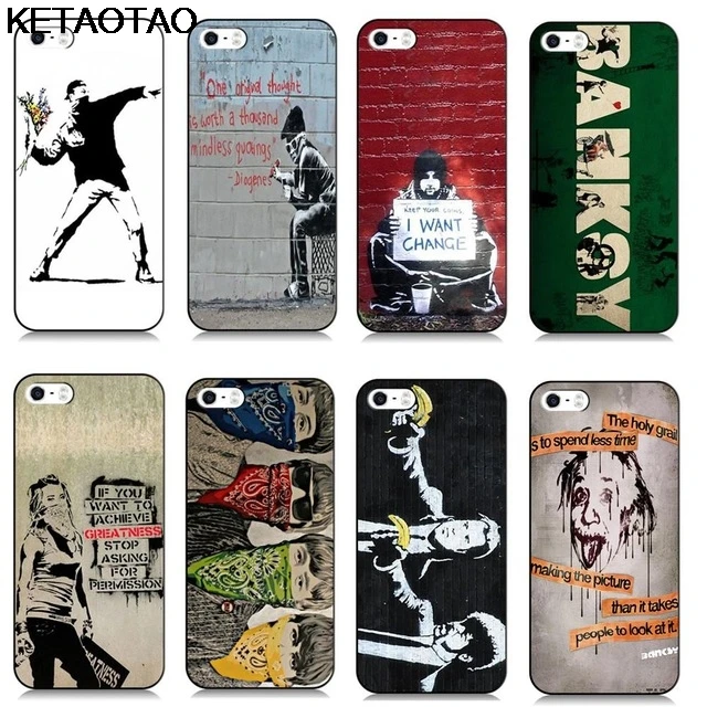 KETAOTAO Fashion Street Art Banksy Graffiti Phone Cases for Samsung S3 4 5 6 7 8 9 NOTE 3 Case Soft TPU Rubber Silicone | Мобильные