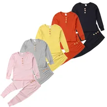 Новые поступления, детские топы с длинными рукавами для маленьких мальчиков и девочек, футболка, штаны, леггинсы, комплект одежды