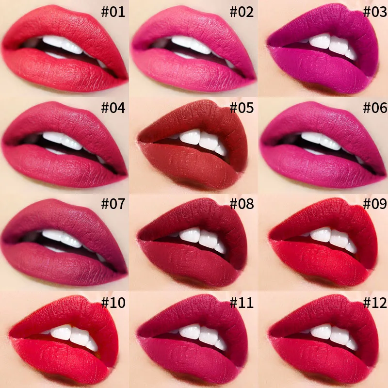 

Matte Liquid Lipstick Waterproof Long Lasting Velvet Pigmented Lip Gloss Cosmetic SSwell