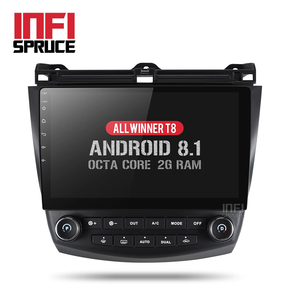 Автомобильный dvd gps плеер на android 8 1 для honda Accord 7 2003 2007 с радио навигацией