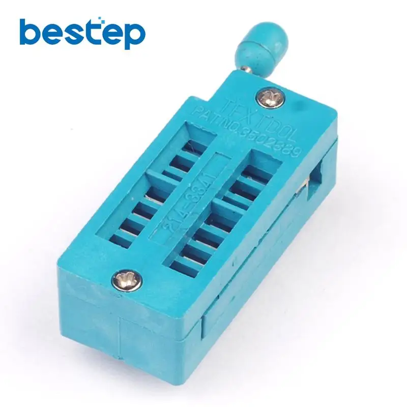 10PCS IC Test Universal ZIF Socket 14pin 14 pin dip 2.54mm IC Socket pitch