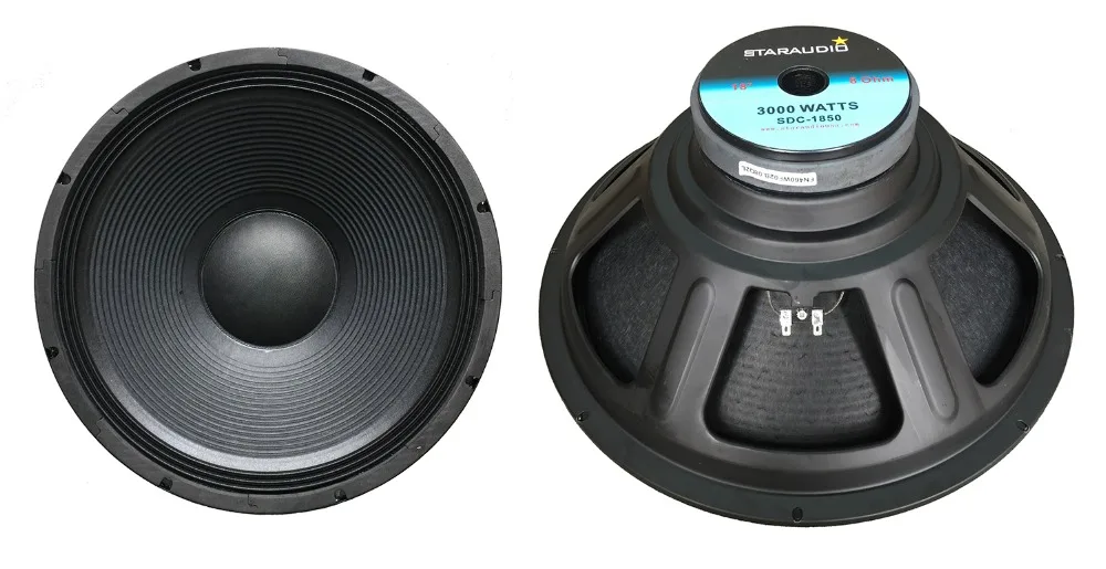 dual 3000w 18 inch raw subwoofers 8ohm 70oz&nbsp;magnet replacement pa disco speakers