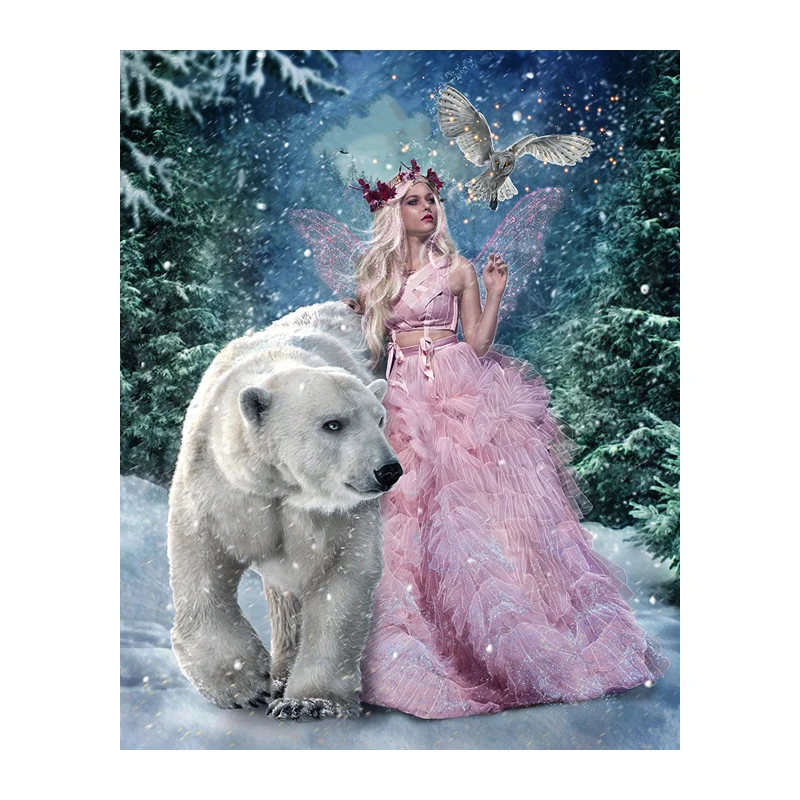 diamond embroidery sale Elves bear 5d diamond painting full diamond mosaic 3d picture of rhinestones cross-stitch christmas gift
