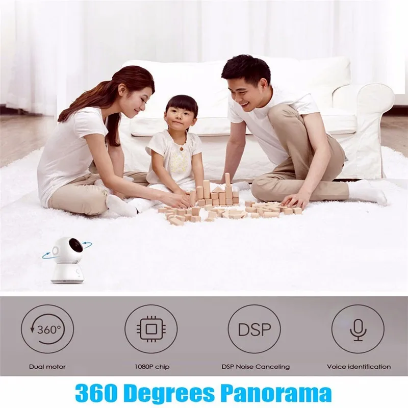 Оригинальная домашняя панорамная Wi Fi камера Xiaomi MiJia CCTV 1080P 1296P с обнаружением