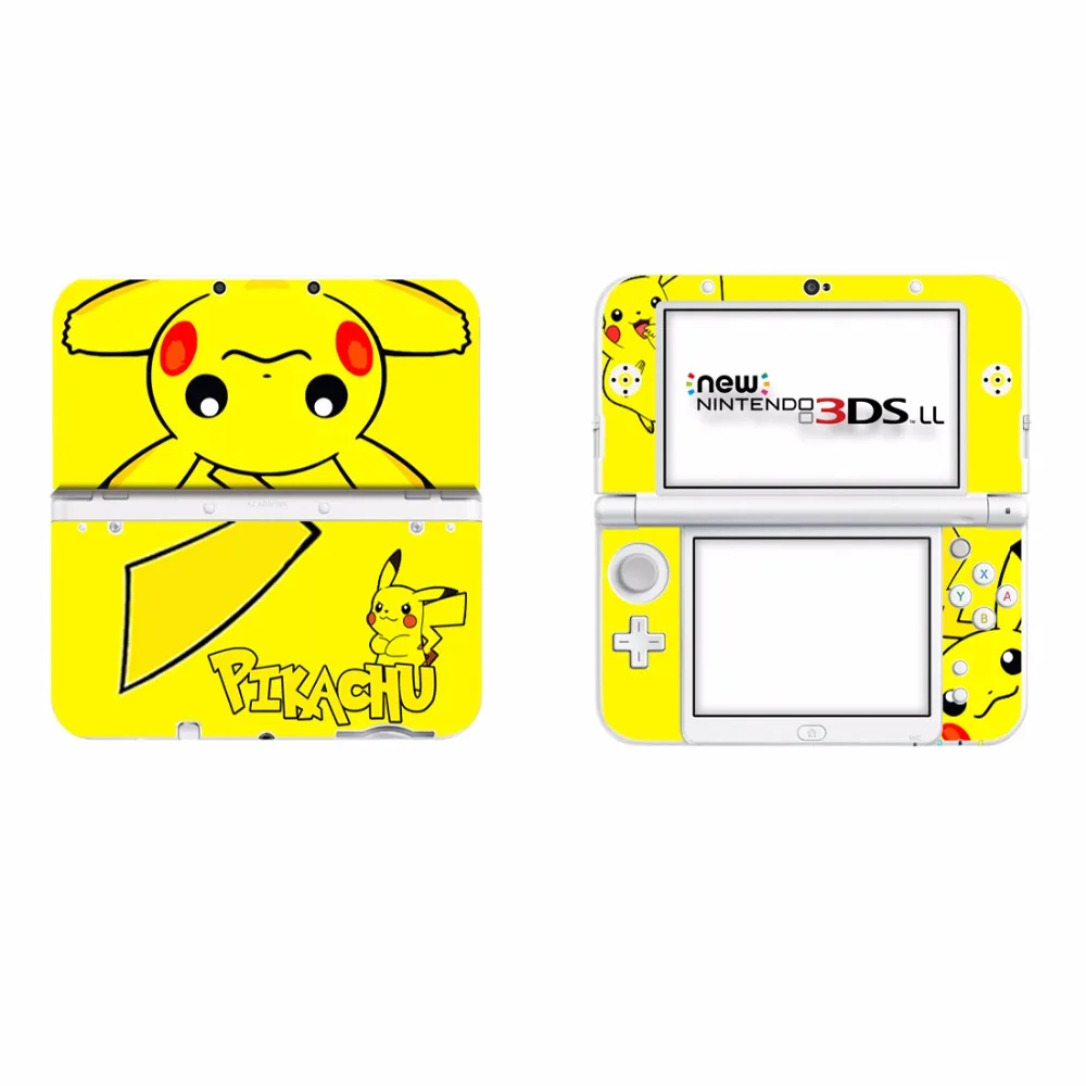 Для Pokemon GO Пикачу виниловая крышка наклейка на кожу наклейка для новых 3DS XL защитные наклейки для новых 3DS LL виниловая кожа Наклейка