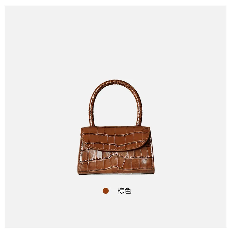Винтажная маленькая мини-сумка для девочек, летняя переносная Сумочка, сумочка, фирменный дизайн, роскошная женская сумка через плечо, сумка через плечо, Крокодиловая