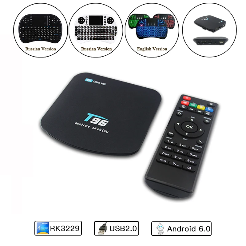 MXQ 4K Android 7.1 RK3229 Quad Core 1G+8G Smart TV Box 3G WIFI 4Kx2K Set-top Box