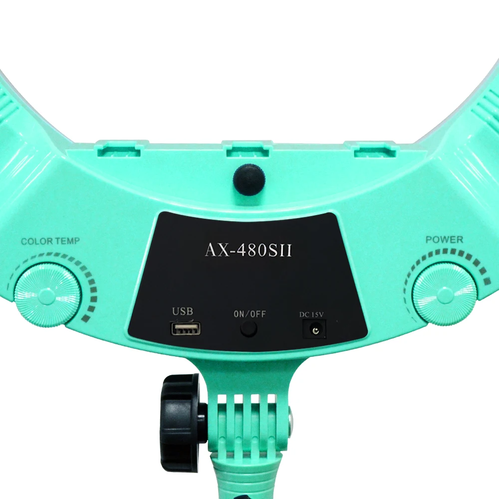 Yidoblo AX-480SII 18 ''с регулируемой яркостью теплый и холодный цвет светодиодный светильник-кольцо USB зарядное устройство макияж камера телефон фотография видео светильник ing kit