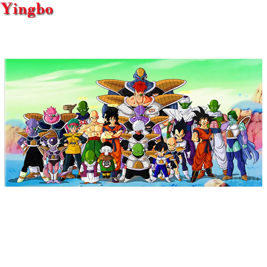 

Full Round Drill Diamond Painting Dragon Ball Japan Anime DIY Handmade Home Decor Diamond Embroidery Mosaic Picture Rhinestones