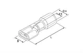 FDFD1-250 FDFD1.25-250 изоляционные Женщина Изолированных Электрических Обжимной Вывод Разъемы Провода Соединительный Кабель 100 Шт./упак. FDFD