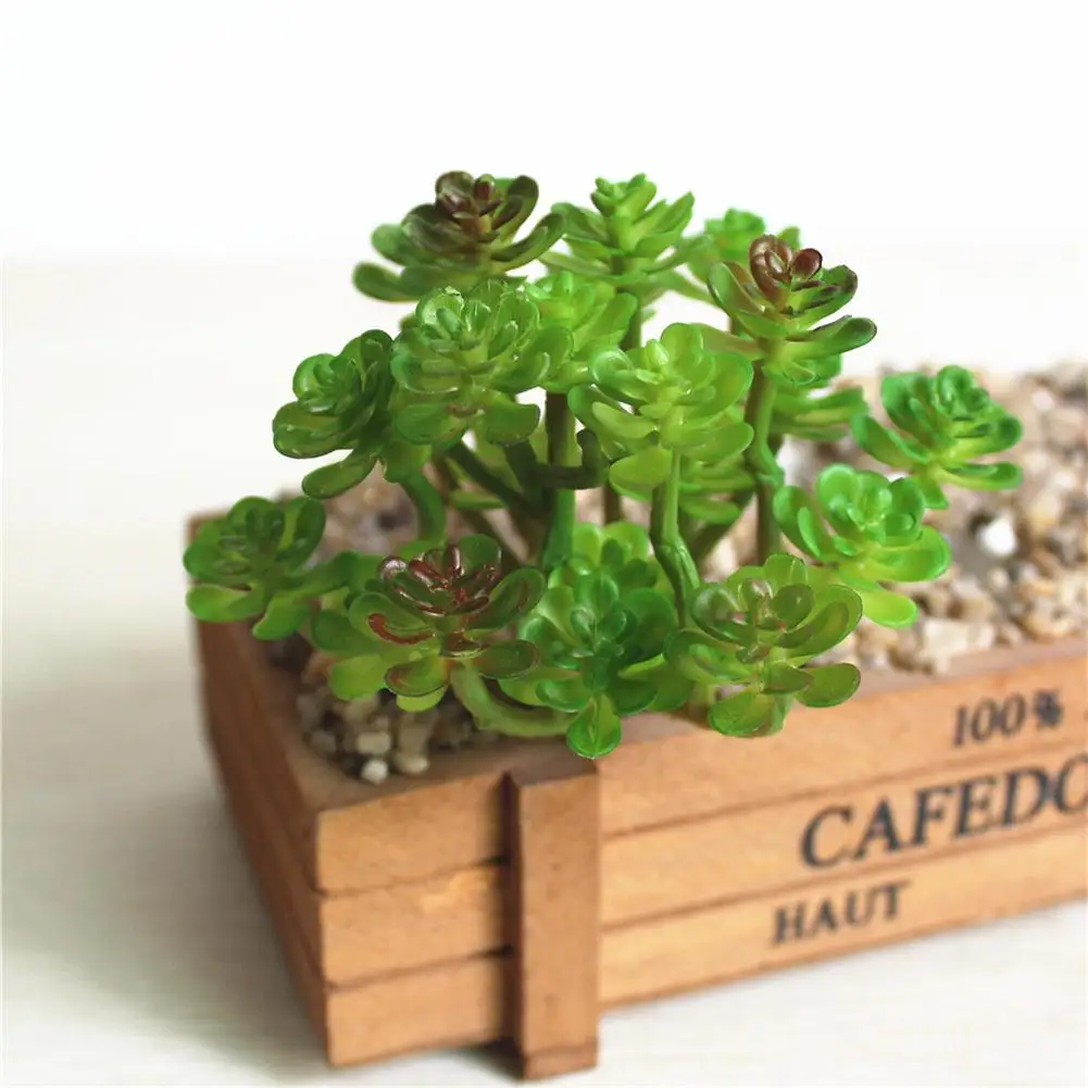 Творческие DIY Мини бонсай ветки аксессуары пластиковые искусственные суккуленты