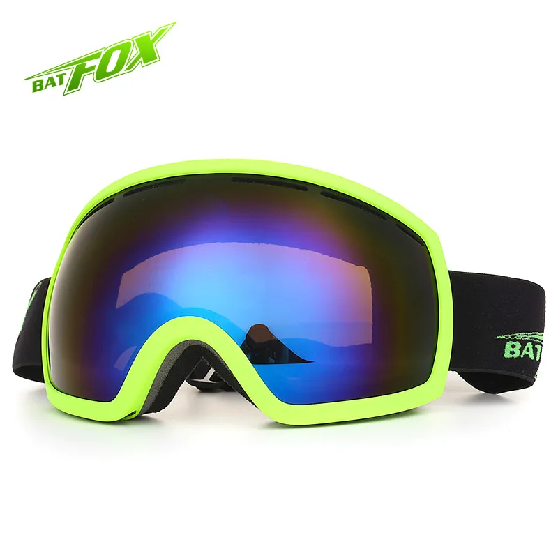 BATFOX Unisex Pro Windproof Ski Goggles Anti fog Motorcycle Ski Skiing