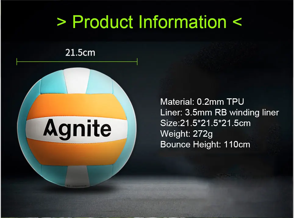Agnite Профессиональные игры в волейбол Классика № 5 TPU0.2mm мягкие волейбол швейная машина indoor training Волейбольный мяч