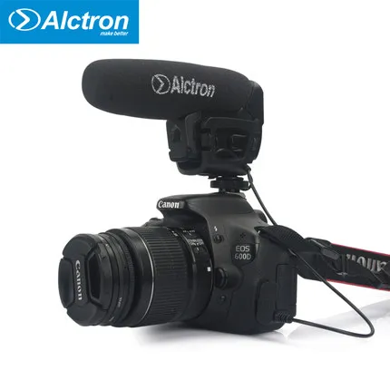 Alctron VM 6 Shotgun DV стерео запись интервью микрофон для Canon Nikon любая DSLR камера