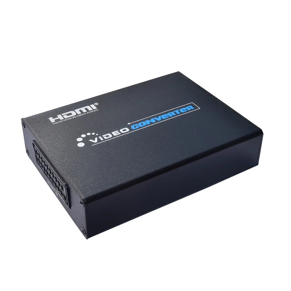 Скалер SCART в HDMI преобразователь видео Scart HD с аудио выходом AV адаптер поддержка