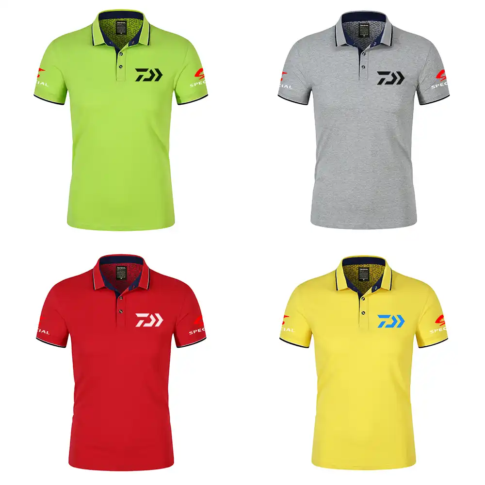 ダイワ釣り服釣りポロ速乾性通気性釣りtシャツ抗uv太陽保護半袖釣り服 Fishing Clothings Aliexpress