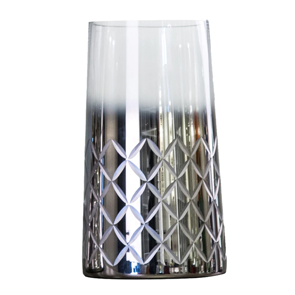 Минималистичные стеклянные полированные цветочные вазы Декоративная скатерть стоящая Цветочная ваза
