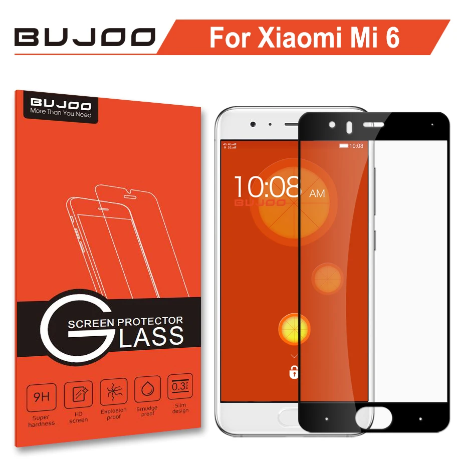 Защитное стекло BUJOO Premium закаленное 2.5D 0 3 мм 9H для Xiaomi Mi 6 | Мобильные телефоны и