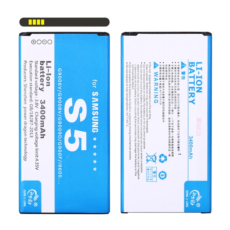 Аккумулятор 3400 мА · ч для Samsung Galaxy S5 i9600 EB-BG900BBC g910L SM-G900 S 910K G9006V G9008V G9009D G900 | Мобильные