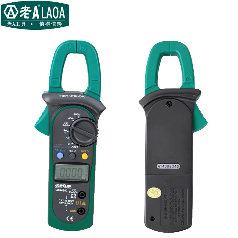 

LAOA professional multimeter digital Clamp Meters Ammete AC/DC Current Voltage Auto Range VFC Capacitance LA814202