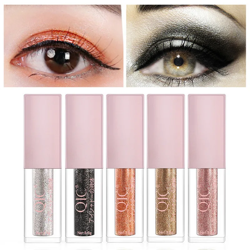 

New Liquid Eye Shadow 8 Color Shimmer Pearlescent Makeup Eye Shadow Magnificent Metal Glitter and Glow Liquid Eyeshadow