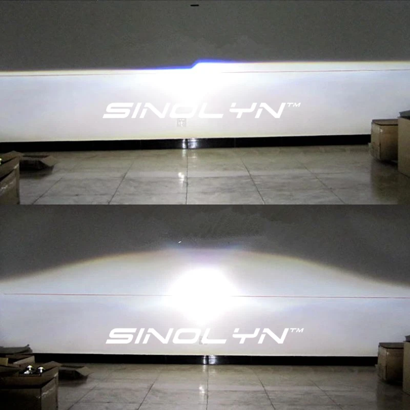 Sinolyn фары линзы Биксеноновые ангельские глазки HID проектор CCFL Halo комплект для H7 H4