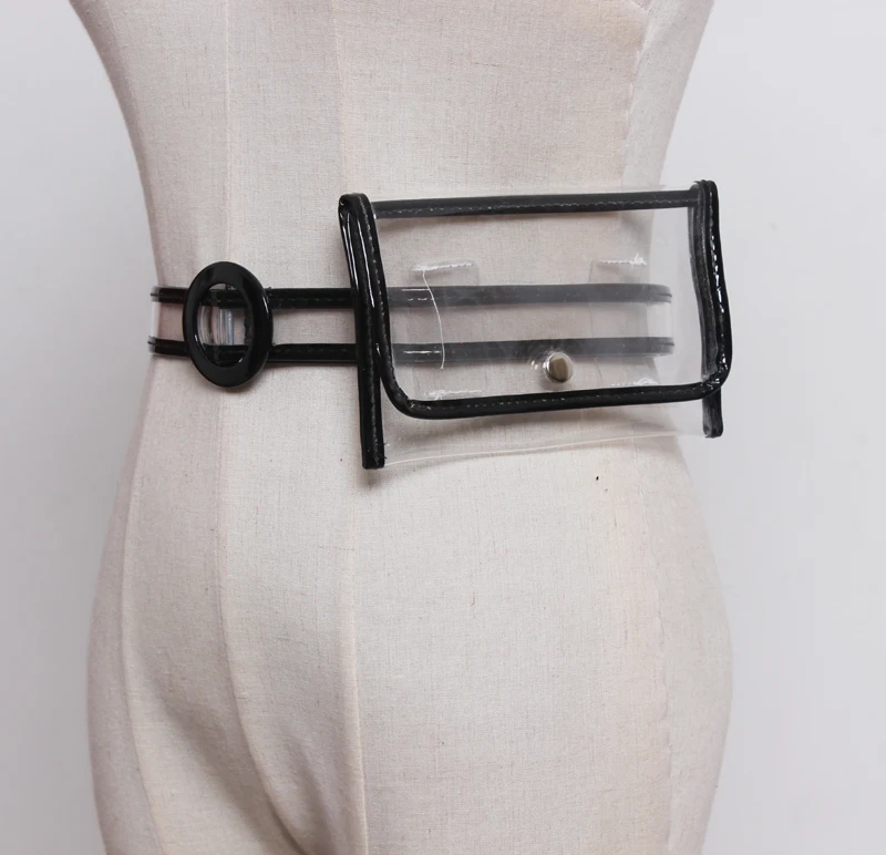 Лето г. прозрачный мини сумки на пояс дамы груди модный поясная сумка для женщин дизайнер ясно поясная простые Наплечные сумки