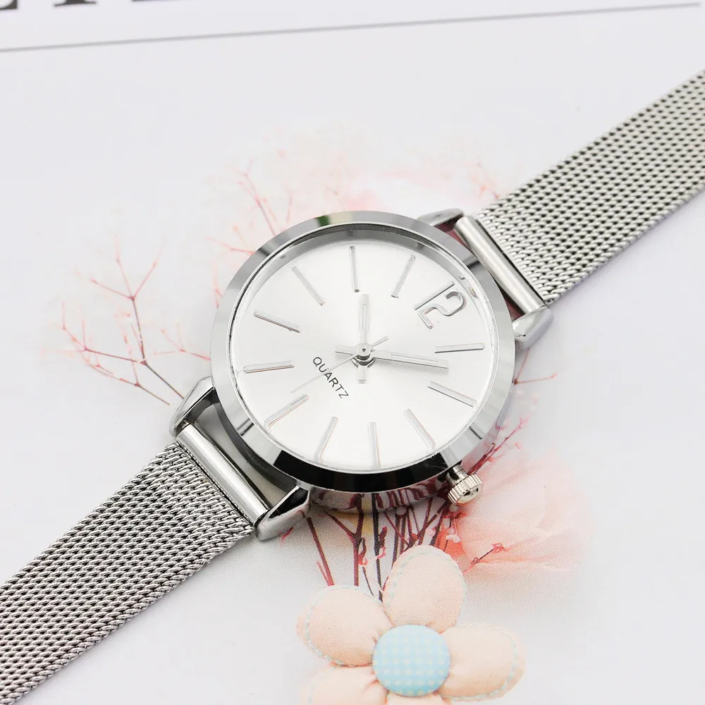 Новые модные женские часы изысканные розовое золото кварцевые часы из нержавеющей стали женские часы-браслет Relogio Feminino горячая распродажа