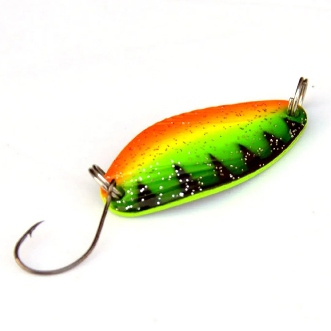 New Arrival 1Pcs 4.5g Hand Spinner Spoon Fishing Lures Wobbler Sequins Hard Bait Hook Tackle For Fishing Accessories Colorful